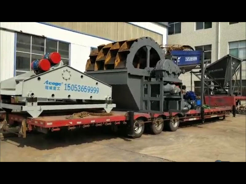 移動破碎洗石機