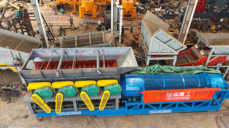 帶滾筒篩泥石分離機 帶滾筒篩泥石分離機